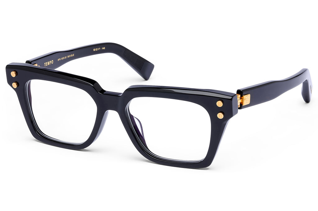 Balmain® Eyewear - Tempo Eyeglasses Black & 18k Gold