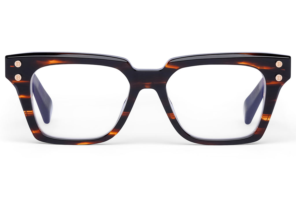 Balmain® Eyewear - Tempo Eyeglasses Crystal Grey & Shiny Black Rhodium