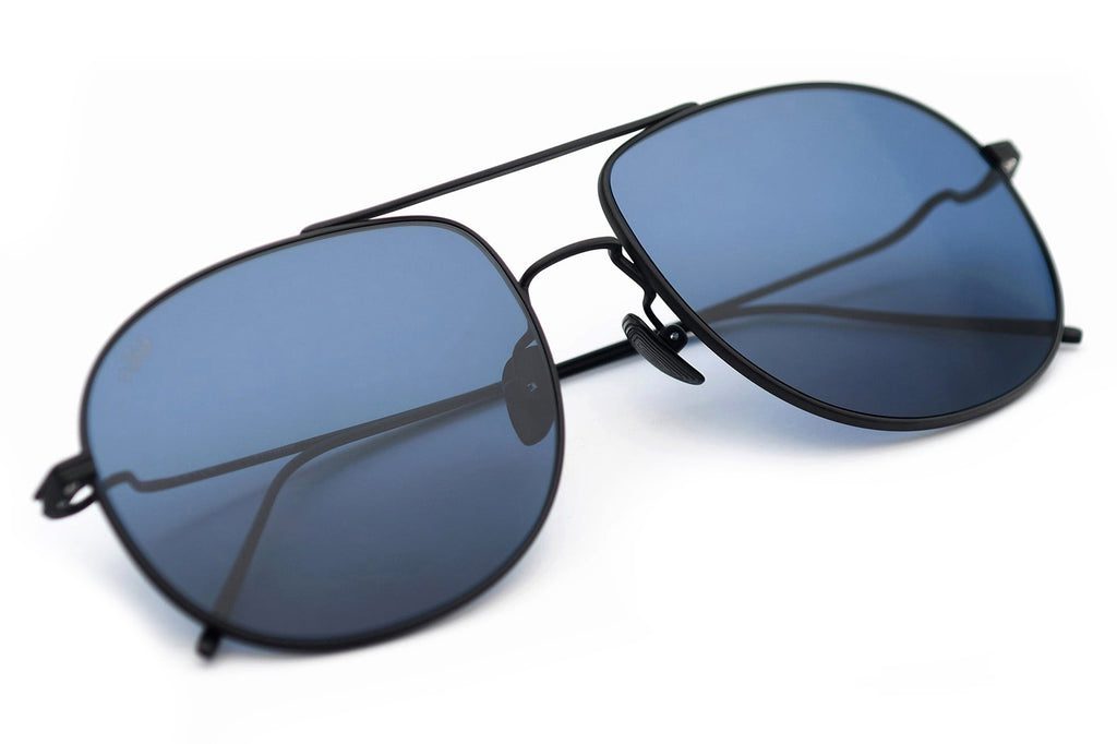 AKILA® Eyewear - Torrey Sunglasses Black w/ Navy Lenses