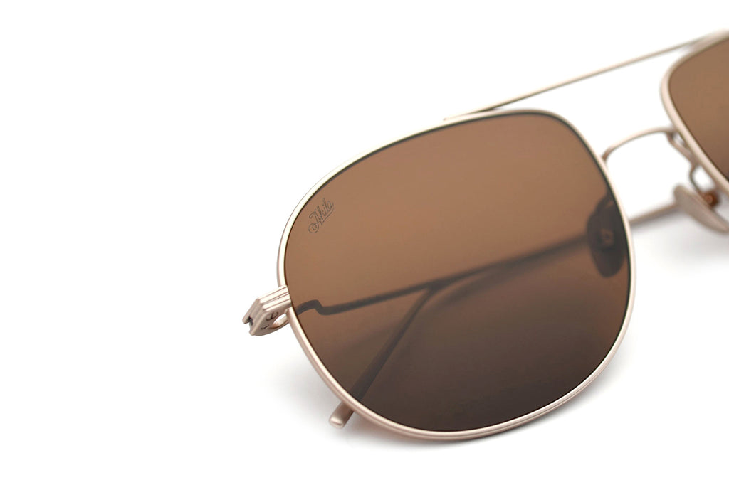 AKILA® Eyewear - Torrey Sunglasses Matte Gold w/ Brown Lenses