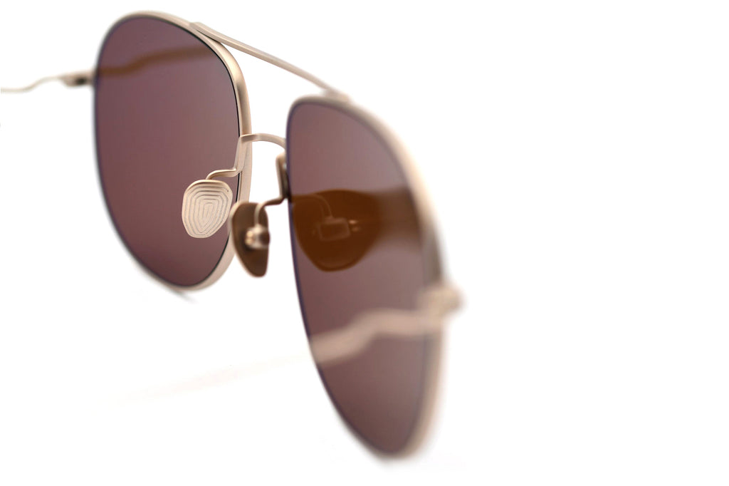 AKILA® Eyewear - Torrey Sunglasses Matte Gold w/ Brown Lenses