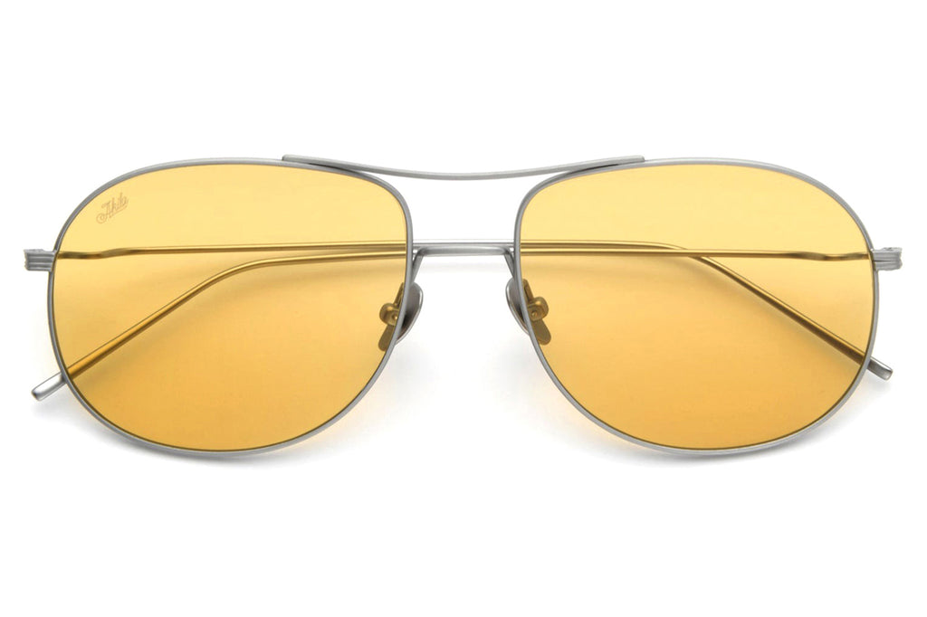 AKILA® Eyewear - Torrey Sunglasses Brushed Silver w/ Yellow Lenses