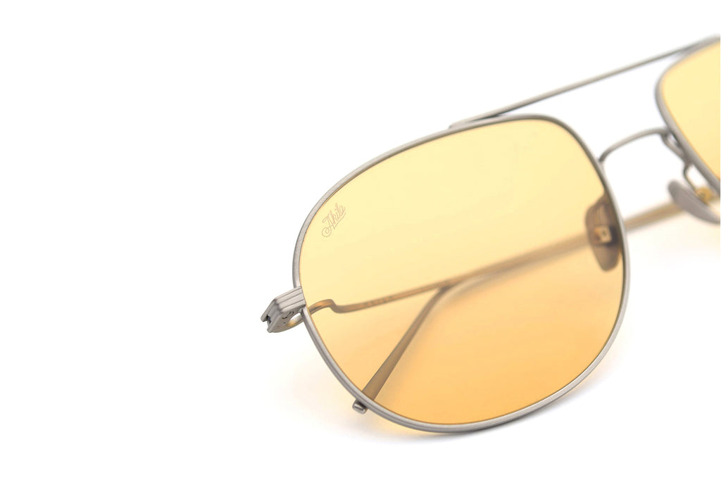 AKILA® Eyewear - Torrey Sunglasses Brushed Silver w/ Yellow Lenses