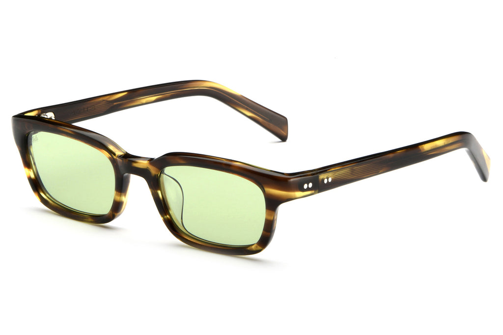 AKILA® Eyewear - Trivia Sunglasses Olive Havana w/ Green Lenses