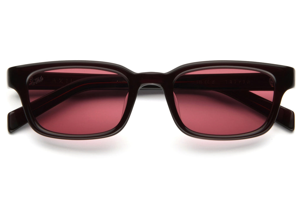 AKILA® Eyewear - Trivia Sunglasses Oxblood w/ Maroon Lenses