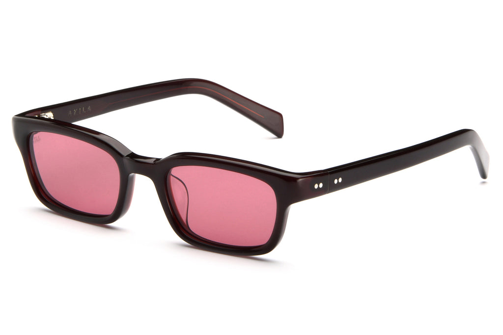 AKILA® Eyewear - Trivia Sunglasses Oxblood w/ Maroon Lenses