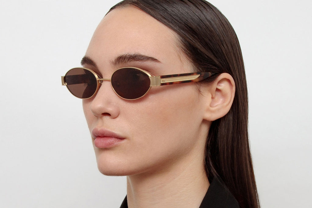 Linda Farrow - Sadie Sunglasses Light Gold (C3)