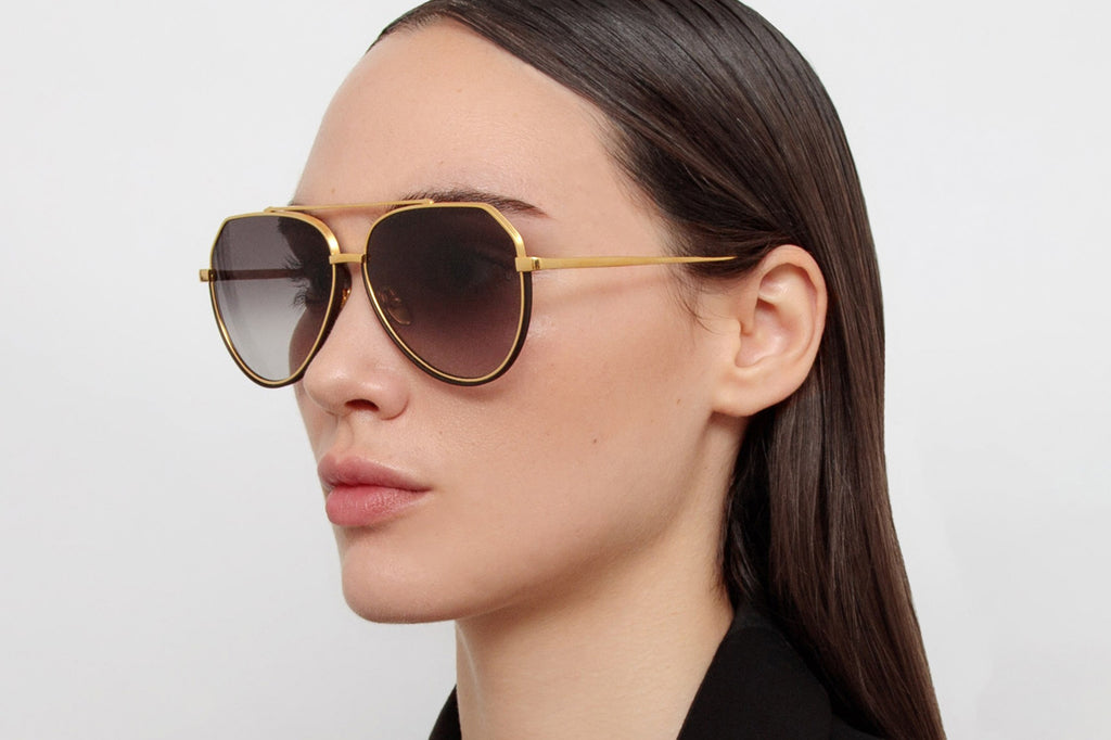 Linda Farrow - Bayer Sunglasses Yellow Gold (C1)