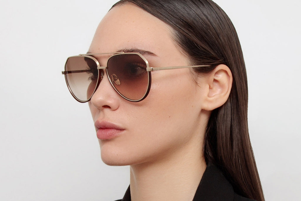 Linda Farrow - Bayer Sunglasses Light Gold (C2)