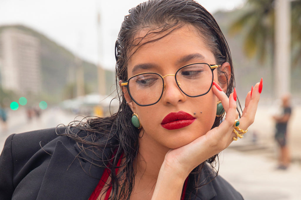 Linda Farrow - Danilo Eyeglasses Yellow Gold/Black (C1)