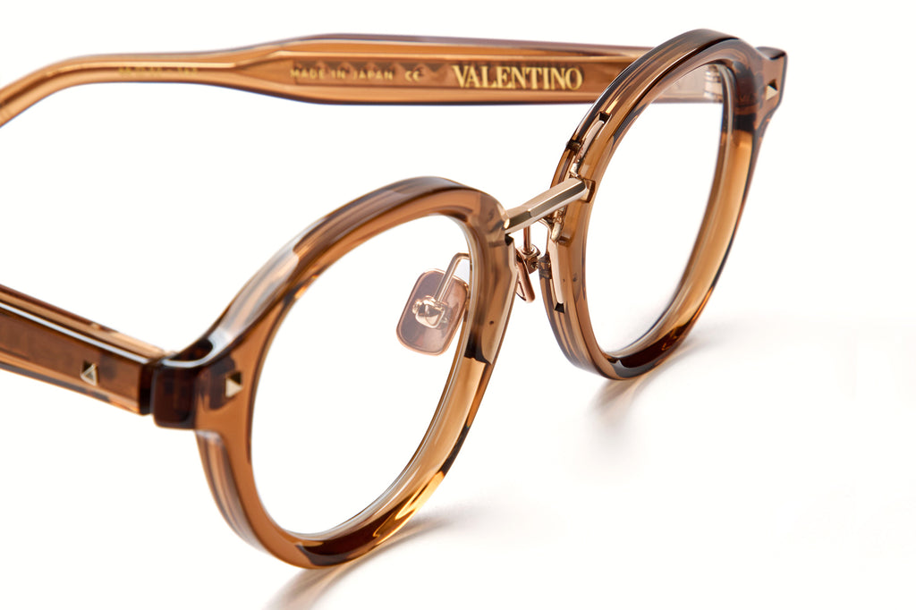 Valentino® Eyewear - V-Essential IV Eyeglasses Crystal Brown & Antiqued White Gold