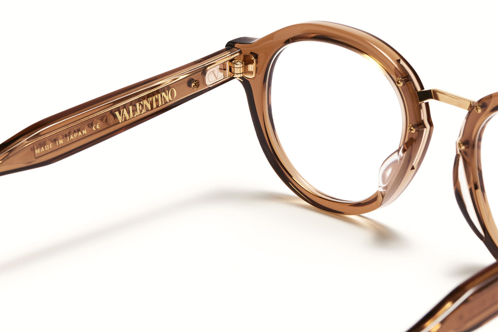 Valentino® Eyewear - V-Essential IV Eyeglasses Crystal Brown & Antiqued White Gold