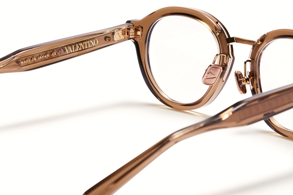Valentino® Eyewear - V-Essential IV Eyeglasses Crystal Brown & Antiqued White Gold
