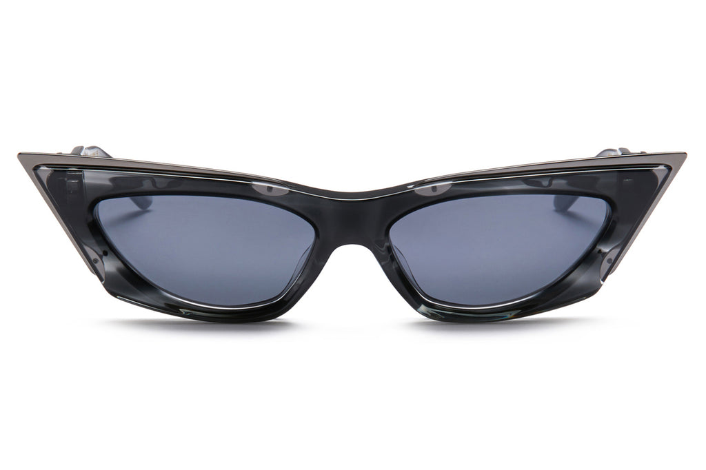 Valentino® Eyewear - V-Gold Cut-I Sunglasses Black Swirl & Black Rhodium with Dark Grey Lenses