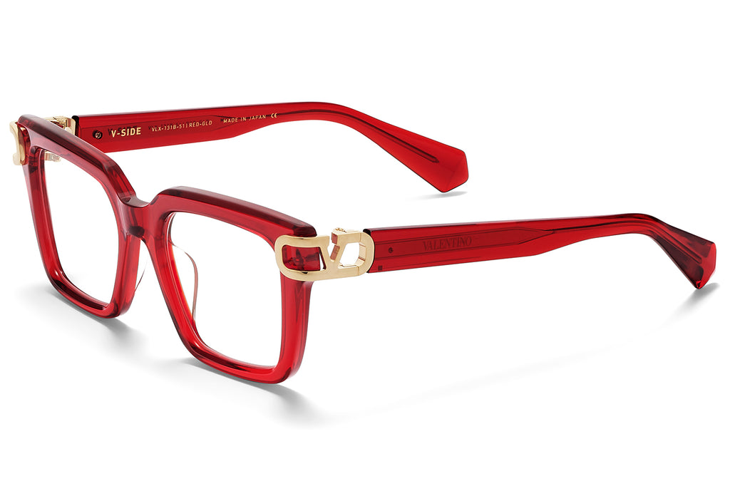 Valentino® Eyewear - V-Side Eyeglasses Cystal Red & V-Light Gold