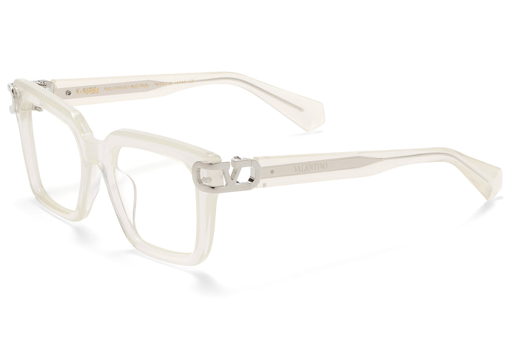 Valentino® Eyewear - V-Side Eyeglasses Cloudy Ivory & Shiny Palladium