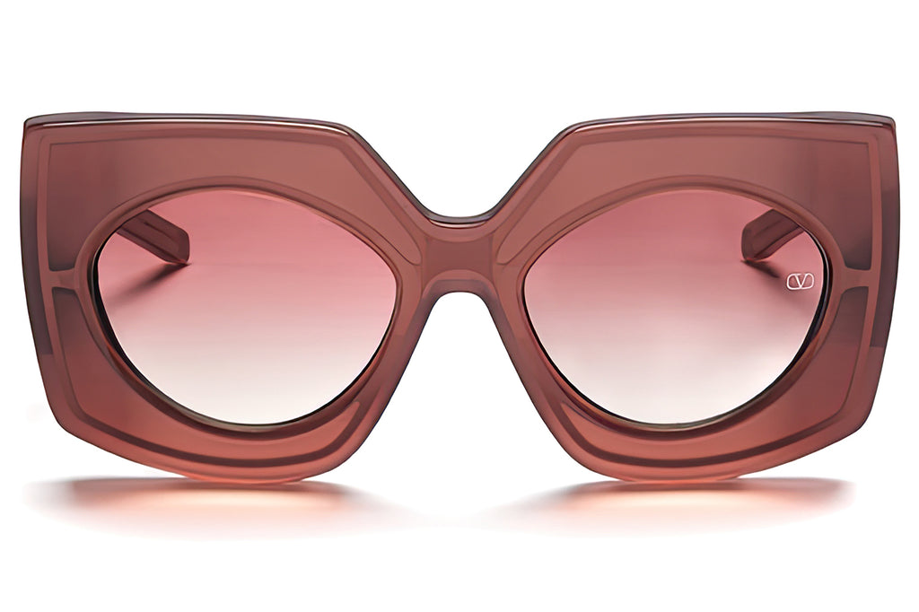 Valentino® Eyewear - V-Soul Sunglasses Powder Pink & Rose Gold with Dark Rose Gradient Lenses