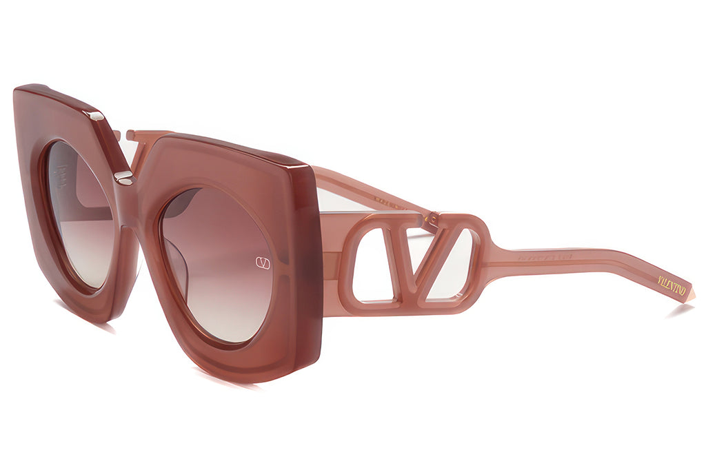 Valentino® Eyewear - V-Soul Sunglasses Powder Pink & Rose Gold with Dark Rose Gradient Lenses