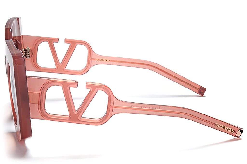 Valentino® Eyewear - V-Soul Sunglasses Powder Pink & Rose Gold with Dark Rose Gradient Lenses