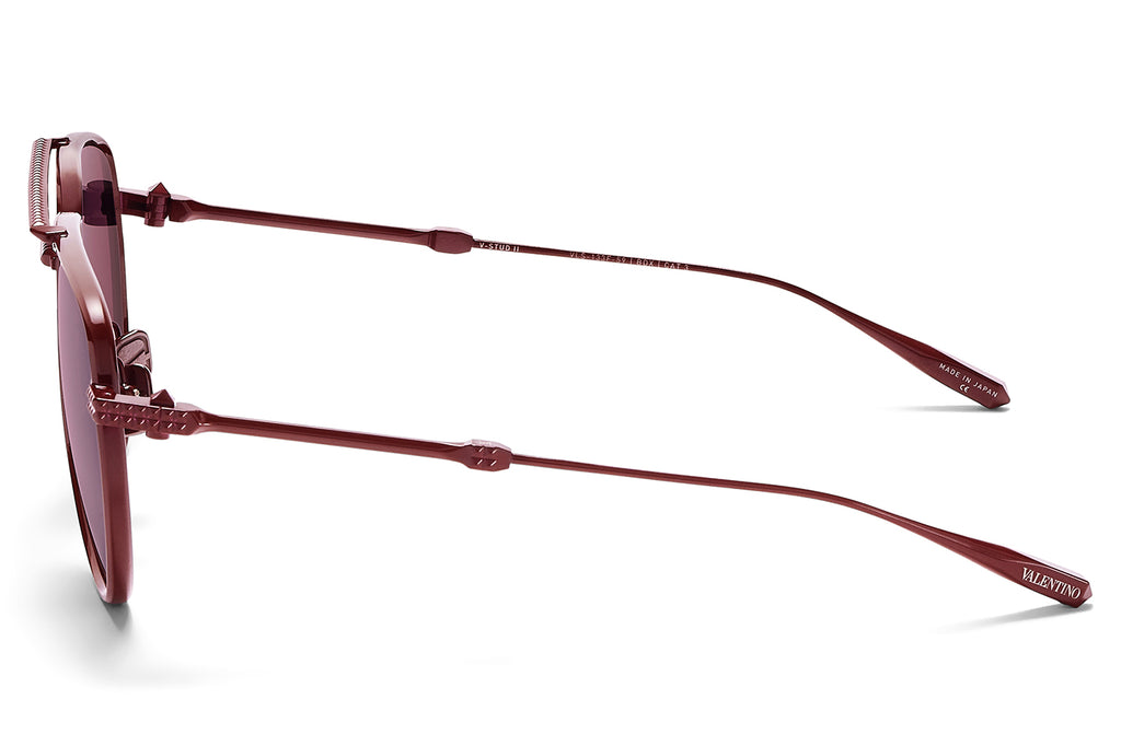 Valentino® Eyewear - V-Stud II Sunglasses Bordeaux with Bordeaux Lenses