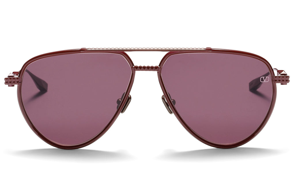 Valentino® Eyewear - V-Stud II Sunglasses Bordeaux with Bordeaux Lenses