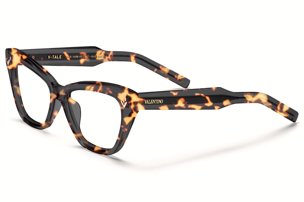 Valentino® Eyewear - V-Tale I Eyeglasses Honey Havana & V-Light Gold