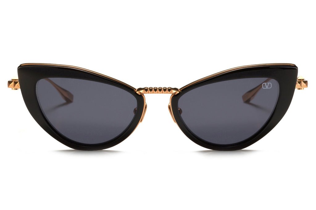Valentino® Eyewear - VIII Sunglasses Rose Gold & Solid Black with Dark Grey Lenses