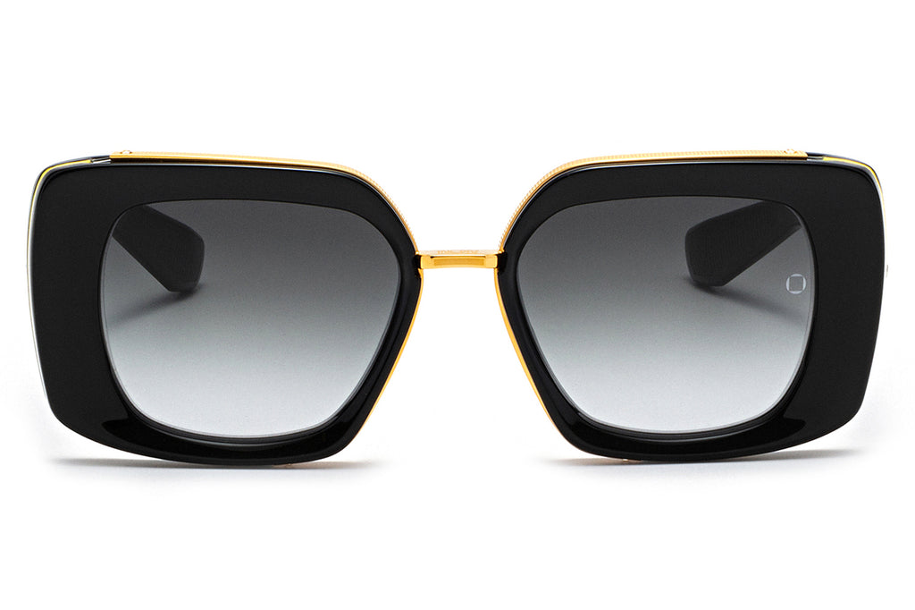 Akoni - Virgo Sunglasses Black - Yellow Gold with Dark Grey Gradient Lenses