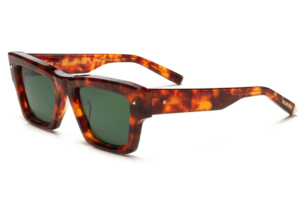 Valentino® Eyewear - XXII Sunglasses Honey Tortoise with Dark Green Lenses