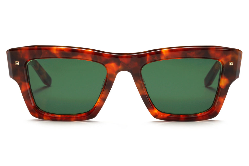 Valentino® Eyewear - XXII Sunglasses Honey Tortoise with Dark Green Lenses