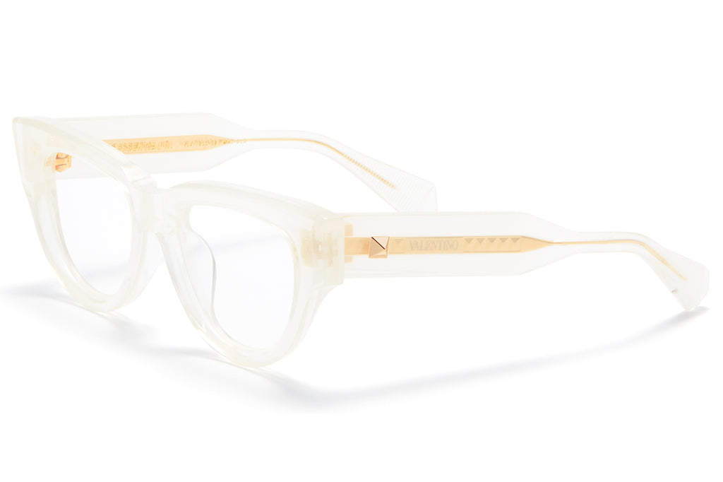 Valentino® Eyewear - V-Essential III Eyeglasses Crystal Ivory & Yellow Gold