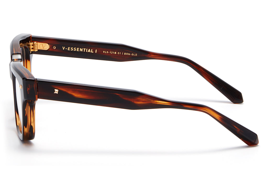 Valentino® Eyewear - V-Essential I Eyeglasses Crystal Brown Swirl & Yellow Gold