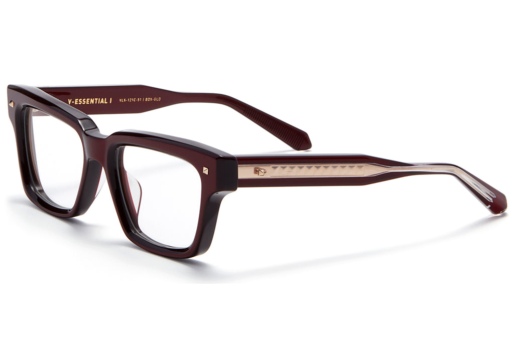 Valentino® Eyewear - V-Essential I Eyeglasses Matte Bordeaux & White Gold