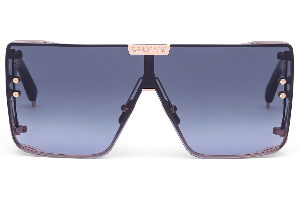 Balmain® Eyewear - Wonder Boy Sunglasses Rose Gold - Black & Champagne  with Grey Gradient Lenses