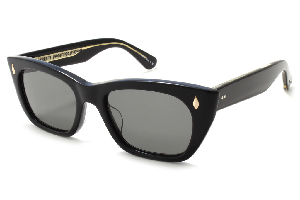 Garrett Leight - Webster Sunglasses Black with G15 Lenses