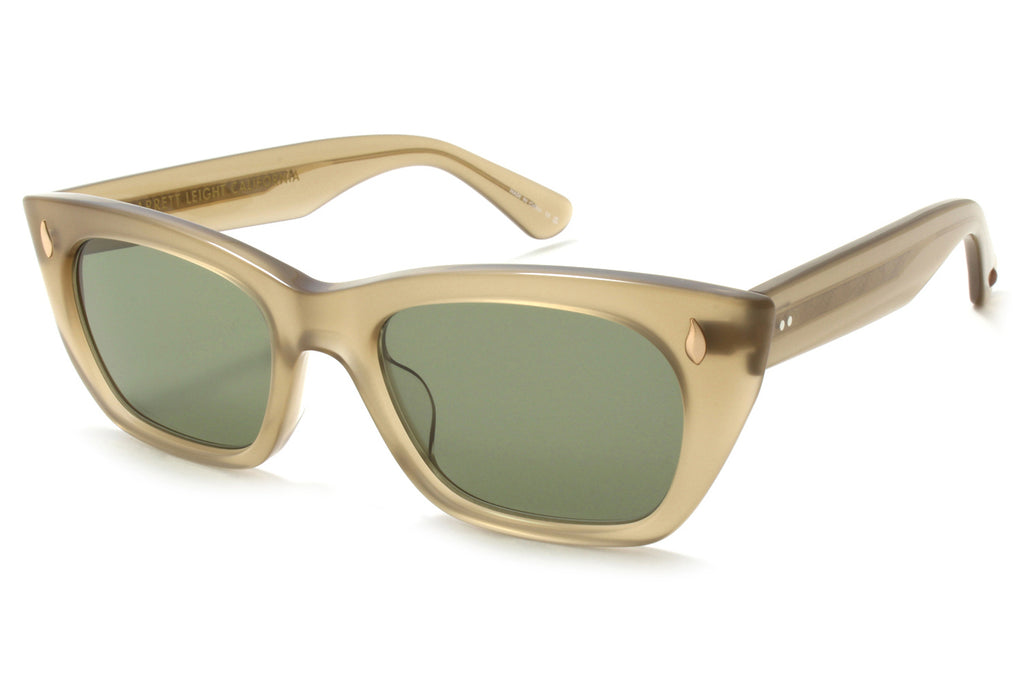 Garrett Leight - Webster Sunglasses Chanterelle with Green Lenses