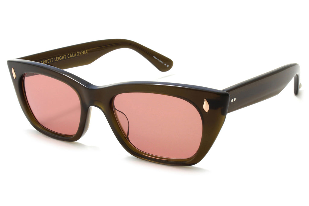 Garrett Leight - Webster Sunglasses Mudstone with Bordeaux Lenses