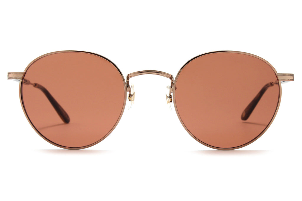 Garrett Leight - Wilson M Sunglasses Copper-Spotted Brown Shell with Semi-Flat Pure Rosewood Lenses