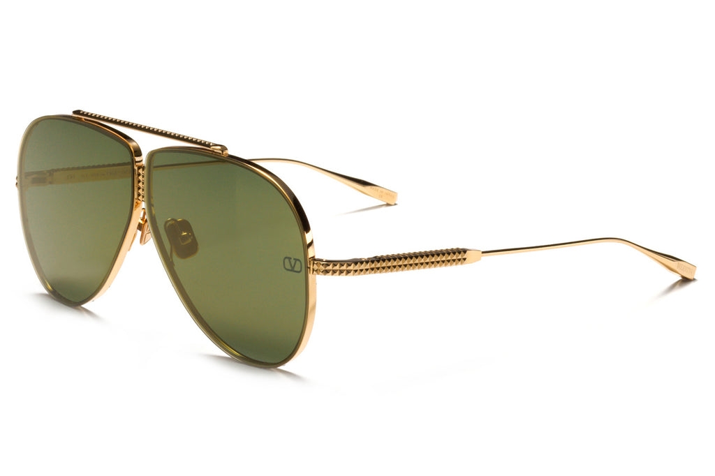 Valentino® Eyewear - XVI Sunglasses White Gold with G-15 - Gold Flash Mirror Lenses