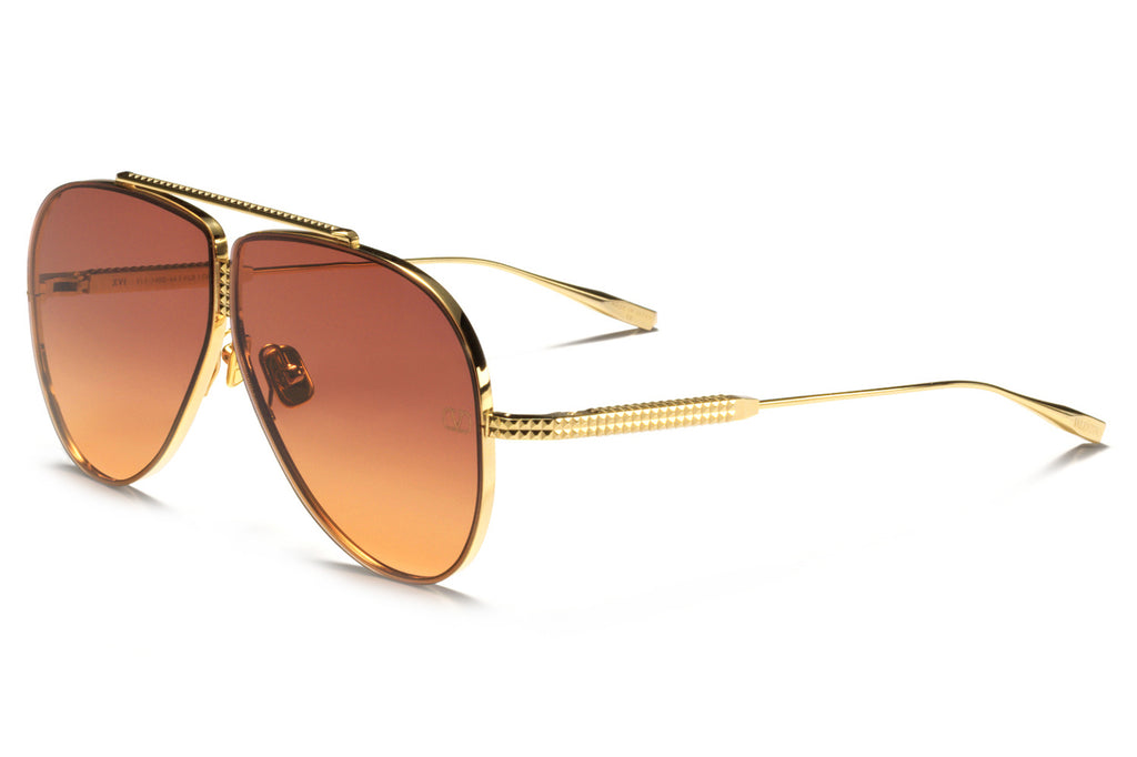 Valentino® Eyewear - XVI Sunglasses V-Light Gold with Violet to Orange Lenses
