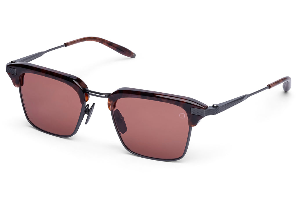 Akoni - Euclid Sunglasses Brushed Pewter & Dark Havana with Mars Lenses