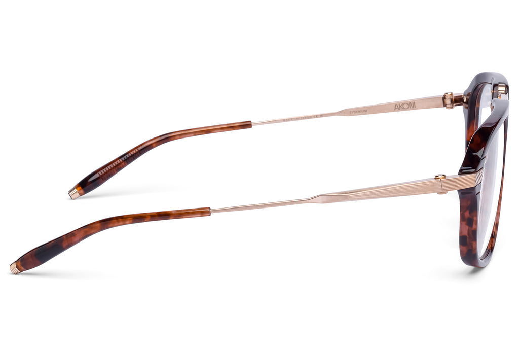 Akoni - Iras Eyeglasses Dark Havana & Brushed 12k Gold