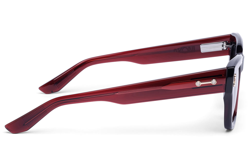 Akoni - Nebula Sunglasses Crystal Bordeaux & 12k Gold with Dark Grey Lenses