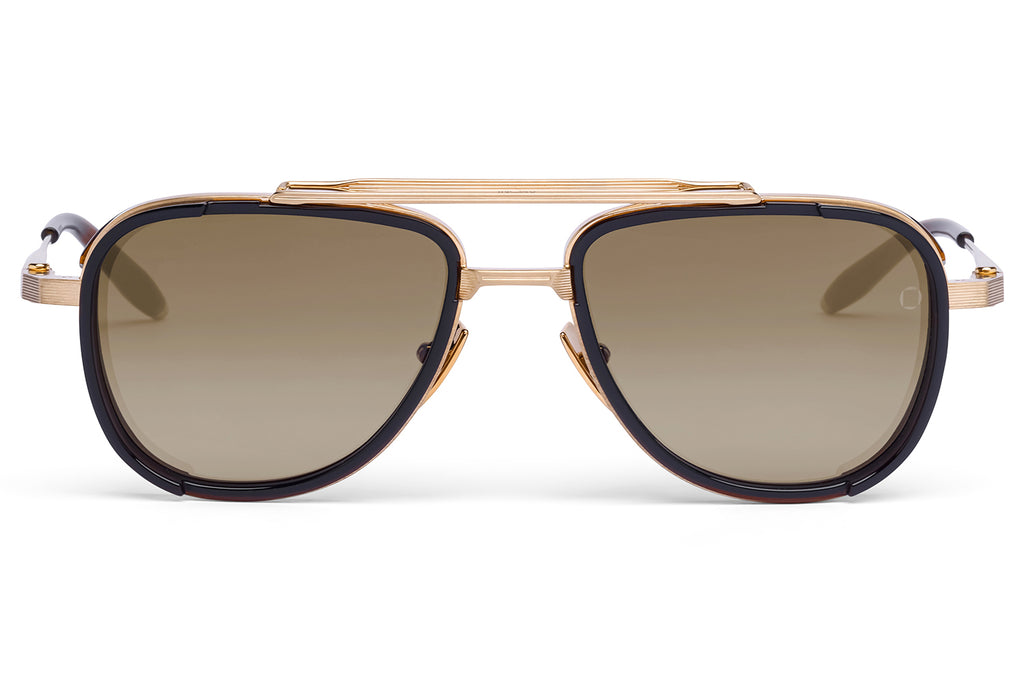 Akoni - Spitzer Sunglasses Brushed 12k Gold & Brown with Brown Gradient Lenses