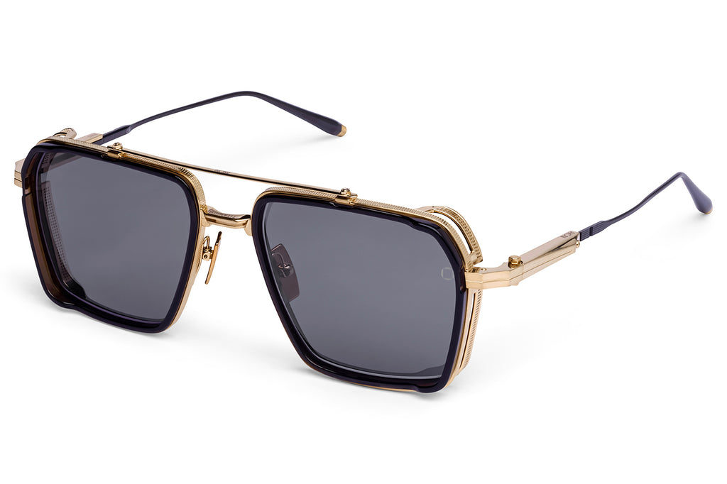 Akoni - Tiros Sunglasses Bushed 12k Gold & Crystal Black with Dark Grey Lenses