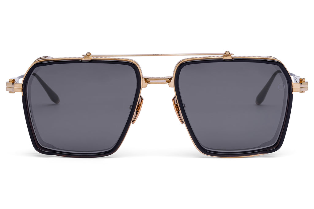 Akoni - Tiros Sunglasses Bushed 12k Gold & Crystal Black with Dark Grey Lenses