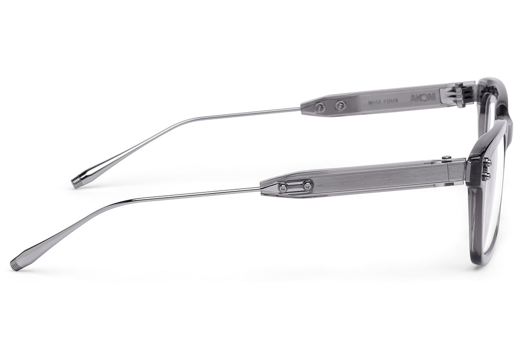 Akoni - Wise-Four Eyeglasses Crystal Grey & Black Palladium