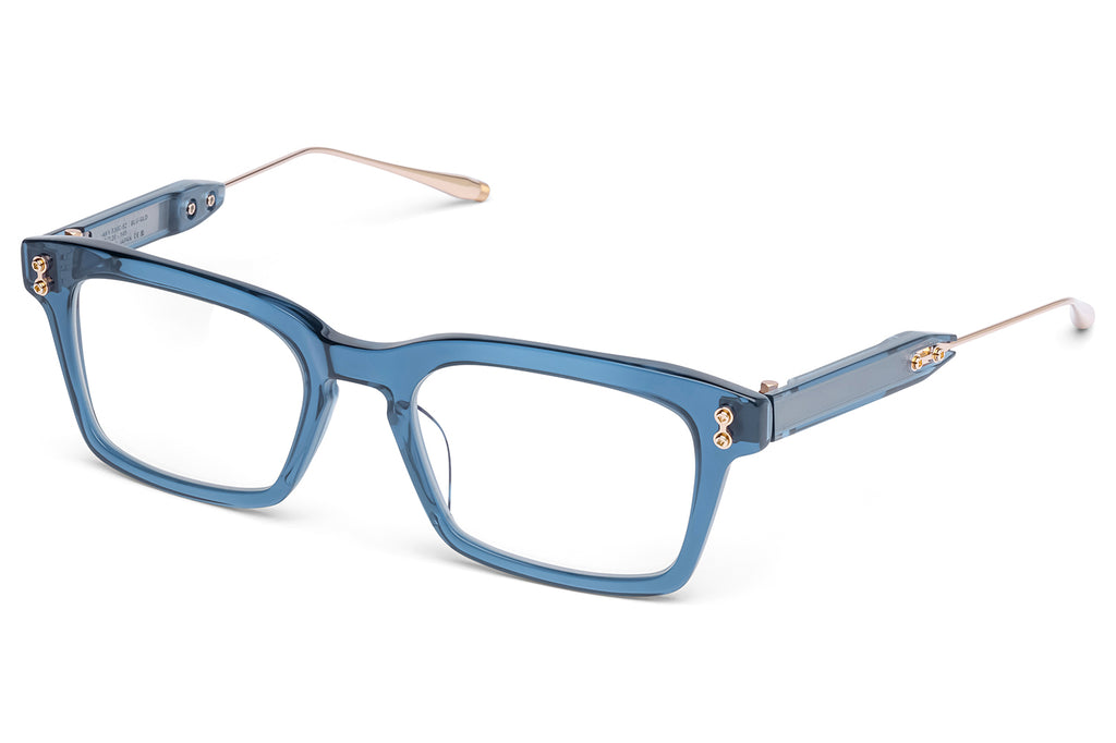 Akoni - Wise-Four Eyeglasses Crystal Blue & 12k Gold