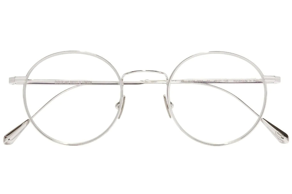 Cutler & Gross - 0001 Eyeglasses White Gold Rhodium 18K