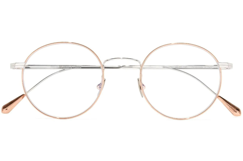 Cutler & Gross - 0001 Eyeglasses Rose Gold 18K + Rhodium 18K